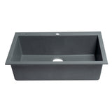 ALFI Brand AB3020DI-T Titanium 30" Drop-In Granite Composite Kitchen Sink