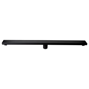 ALFI Brand ABLD36B-BM 36" Black Matte Stainless Steel Linear Shower Drain with Solid Cover