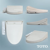 TOTO SW3074#12 Washlet C2 Bidet Toilet Seat with Premist and eWater+ Wand Cleaning, Elongated, Sedona Beige