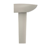 TOTO LPT242G#03 Prominence Oval Pedestal Bathroom Sink for Single Hole Faucets, Bone Finish