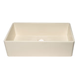 ALFI Brand AB536-B Biscuit 36" Smooth Apron Single Bowl Fireclay Farm Sink