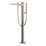 TOTO TBG07306U#PN GE Single-Handle Free Standing Tub Filler with Handshower, Polished Nickel