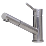 ALFI AB2025-BSS Solid Brushed Stainless Steel Pull Out Single Hole Faucet