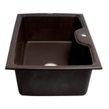 ALFI Brand AB3520DI-C Chocolate 35" Drop-In Granite Composite Kitchen Sink