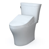 TOTO MW4483084CEMFGN#01 WASHLET+ Aquia IV Arc Two-Piece Elongated Dual Flush Toilet with C5 Bidet Seat