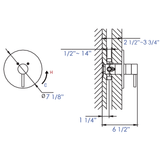 ALFI Brand AB1601-PC Polished Chrome Pressure Balanced Round Shower Mixer