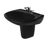 TOTO LHT242.4#51 Prominence Oval Wall-Mount Bathroom Sink and Shroud for 4" Center Faucets, Ebony