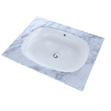 TOTO LT481G#01 Maris 20-5/16" x 15-9/16" Oval Undermount Bathroom Sink with CEFIONTECT, Cotton White