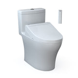 TOTO MW6463084CEMFGN#01 Aquia IV One-Piece Elongated Dual Flush Toilet and WASHLET C5 Bidet Seat