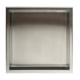 ALFI ABN1616-BSS Brand 16 x 16 Brushed Stainless Steel Square Single Shelf Bath Shower Niche