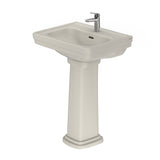 TOTO LPT532N#12 Promenade 24" x 19-1/4" Pedestal Bathroom Sink for Single Hole Faucets, Sedona Beige