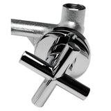 ALFI Brand AB1035-PC Polished Chrome 8" Widespread Wall-Mounted Cross Handle Faucet