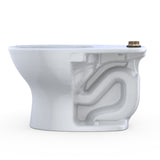 TOTO CT725CUF#01 Commercial Flushometer Floor-Mounted Universal Height Toilet, Elongated, Cotton White