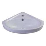 ALFI Brand AB109 18" White Corner Porcelain Wall Mounted Bath Sink