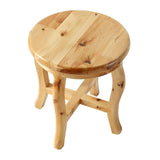 ALFI Brand AB4406 11" Cedar Wood Round Stool Multi-Purpose Accessory