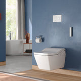 TOTO CWT4494549CMFGA#MS Washlet+ SP Wall-Hung Square Toilet with Bidet Seat and DuoFit In-Wall Tank System