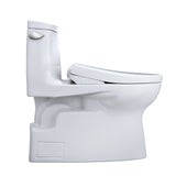 TOTO MW6144726CEFG#01 WASHLET+ Carlyle II One-Piece Toilet and WASHLET+ S7 Bidet Seat, Cotton White