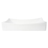 ALFI Brand ABC904 White Modern 26" Fancy Rectangular Above-Mount Ceramic Sink