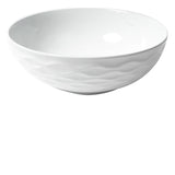 ALFI Brand ABC909 White Modern 17" Decorative Round Vessel Above-Mount Ceramic Sink