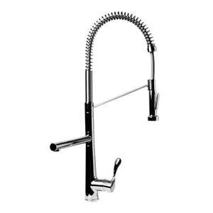 ALFI Brand ABKF3787-PC Polished Chrome Double Spout Commercial Spring Kitchen Faucet