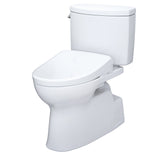 TOTO MW4744736CEFG#01 WASHLET+ Vespin II Two-Piece Toilet and WASHLET+ S7A Bidet Seat, Cotton White