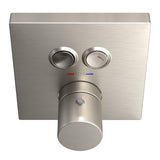 TOTO TBV02406U#BN Square Thermostatic Mixing Valve with 2-Function Shower Trim, Brushed Nickel