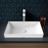 TOTO LT475GR#01 Kiwami Rectangular 20" Vessel Bathroom Sink with CEFIONTECT, Cotton White