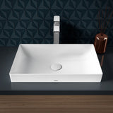 TOTO LT476MT#CMW Kiwami Rectangular 23" Vessel Bathroom Sink with CEFIONTECT, Clean Matte