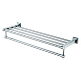 ALFI Brand AB9596 Polished Chrome 24 inch Towel Bar and Shelf Bathroom Accessory