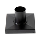 ALFI Brand ABSD55C-BM 5" x 5" Black Matte Square Stainless Steel Shower Drain with Groove Holes