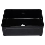 ALFI AB3020SB-BG 30 inch Black Reversible Single Fireclay Farmhouse Kitchen Sink