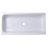 ALFI Brand AB36TR 36" White Above Mount Porcelain Bath Trough Sink