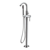 ALFI AB2534-PC Polished Chrome Floor Mounted Tub Filler Mixer with Shower Head