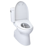 TOTO MW4744736CEFG#01 WASHLET+ Vespin II Two-Piece Toilet and WASHLET+ S7A Bidet Seat, Cotton White