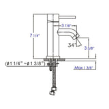 ALFI Brand AB1433-PC Polished Chrome Single Lever Bathroom Faucet