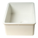 ALFI Brand AB2317 23" White Fireclay Undermount Kitchen Sink