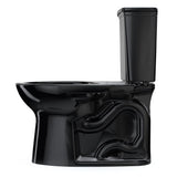 TOTO CST786CE#51 Drake Transitional Two-Piece 1.28 GPF Tornado Flush Toilet, Ebony Black