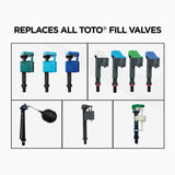 TOTO TSU99A.XR Adjustable Replacement Fill Valve Assembly for Toilet Tanks