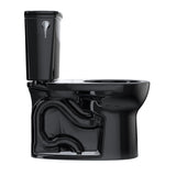 TOTO CST785CEF#51 Drake Transitional Two-Piece Round 1.28 GPF Universal Height Toilet, Ebony Black