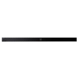 ALFI Brand ABLD59C-BM 59" Black Matte Stainless Steel Linear Shower Drain with Groove Holes