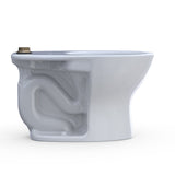 TOTO CT725CUF#01 Commercial Flushometer Floor-Mounted Universal Height Toilet, Elongated, Cotton White