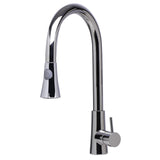 ALFI AB2034-PSS Solid Polished Stainless Steel Pull Down Single Hole Faucet