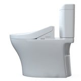 TOTO MW4363084CEMFGN#01 WASHLET+ Aquia IV Cube Two-Piece Elongated Dual Flush Toilet with C5 Bidet Seat