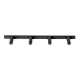 ALFI Brand AB9528-BM Black Matte Wall Mounted 4 Prong Robe/Towel Hook