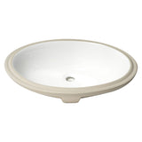 ALFI Brand ABC602 White Modern 23" Oval Undermount Ceramic Sink