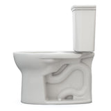 TOTO CST785CEFG#11 Drake Transitional Two-Piece Round Universal Height Toilet, Colonial White