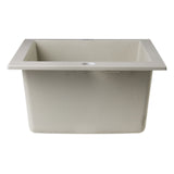 ALFI AB1720DI-B Biscuit 17" Drop-In Rectangular Granite Composite Prep Sink