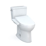 TOTO MW7763074CEG#01 Drake Washlet+ Two-Piece 1.28 GPF Tornado Flush Toilet with C2 Bidet Seat