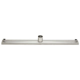 ALFI ABLD32D 32" Modern Stainless Steel Linear Shower Drain with Groove Lines