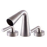 ALFI Brand AB1790-BN Brushed Nickel Widespread Cone Waterfall Bathroom Faucet